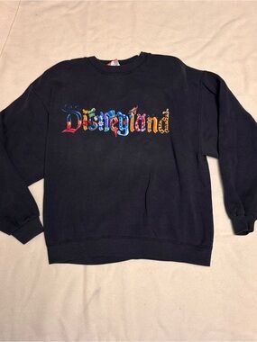 Vintage Disney Black Graphic Crewneck Sweatshirt